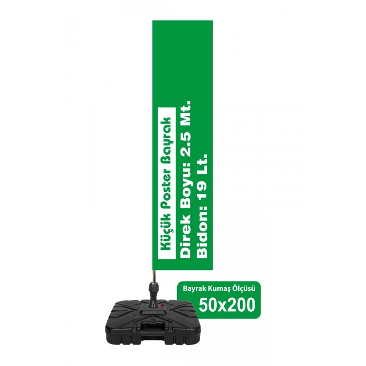 Hatay Reklam Küçük Poster Bayrak 120 gr. Kumaş